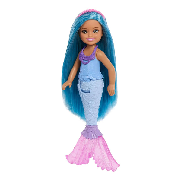 Barbie Chelsea Mermaid Small Doll with Blue Hair & Removable Hair Accessory