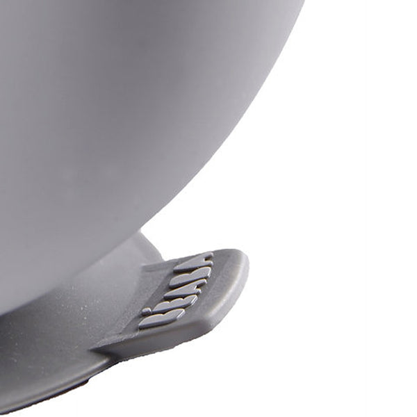 Beaba Silicone Suction Bowl, Non Slip Baby Feeding Bowl, Ergonomic Design, Supple and Unbreakable Silicone BPA Free - Grey