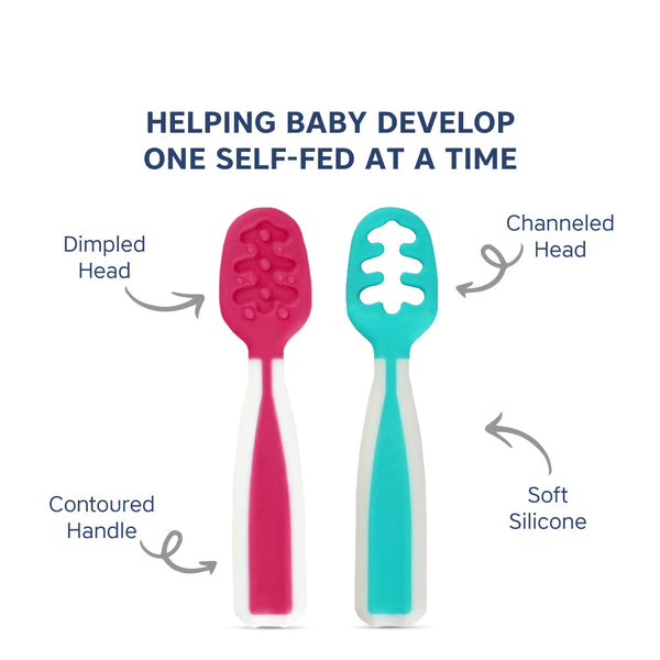 Hopop First Stage Baby Feeding Spoon – Soft, Safe & Easy to Hold - Dezine Kids