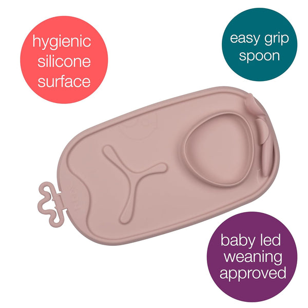B.Box Roll + Go Mealtime Mat - Blush