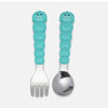 Melii Silicone Bowl With Lid, Spoon & Fork, Airtight & Leakproof Lid - Shark