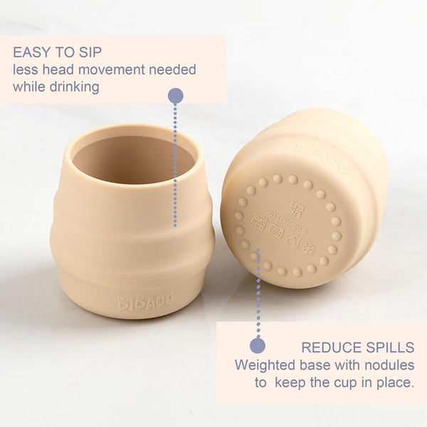 Bibado Sippit Silicone Open Drinking Cup, Pack of 2 - Mist