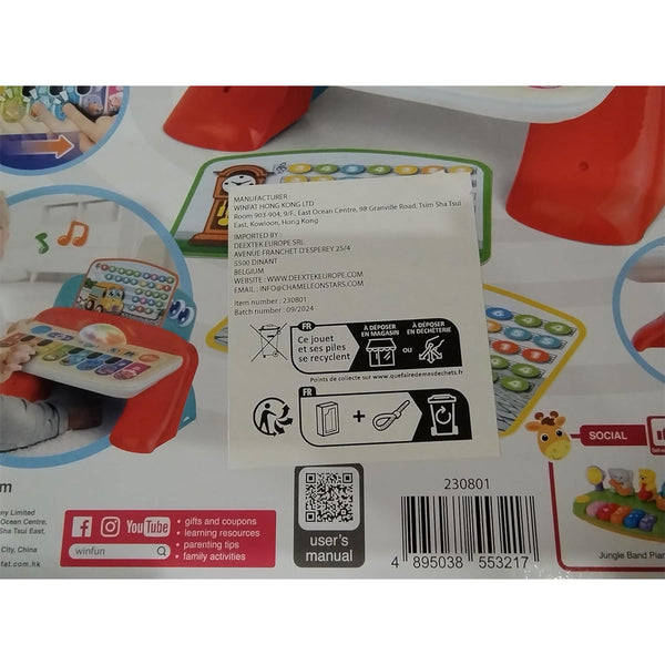 Winfun Baby Maestro Touch Piano8 Key SoftTouch Keyboard