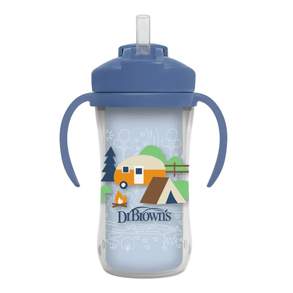 Dr.Browns Milestones Insulated Straw Cup - Blue - Dezine Kids