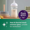 Philips Avent Natural Glass Baby Bottles with Natural Response Nipples (Medium Flow, Flow 3) - ml