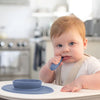 EzPz Tiny Bowl 100% Food Grade Silicone Suction Bowl Non Slip & Microwave Safe - Indigo - Dezine Kids