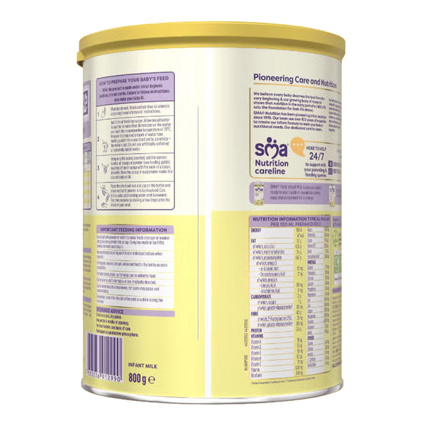 SMA First Infant Baby Milk Formula Stage 1, 0-6 Months 800g