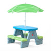 Step2 Sun & Shade Picnic Table with Umbrella