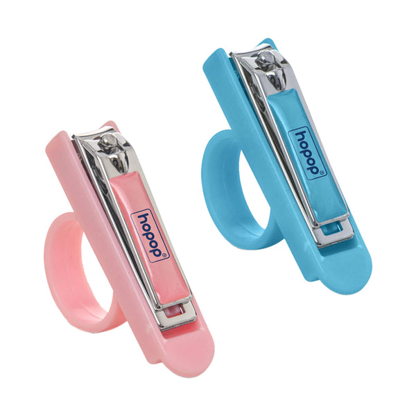 Baby nail clipper cutter with finger grip – pack of 2