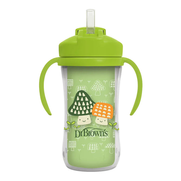 Dr.Browns Milestones Insulated Straw Cup - Green - Dezine Kids