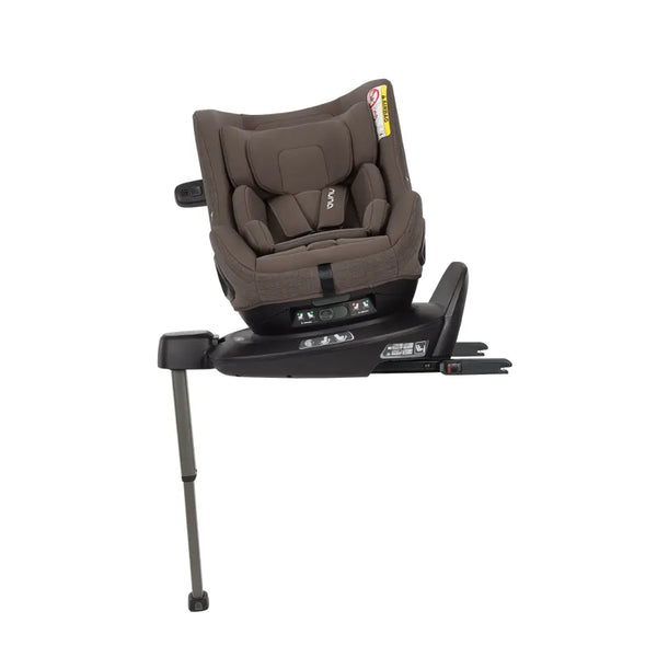 Nuna Pruu Baby Convertible Car Seat 360° Rotation, 5 Position Reclining Seat For 0 to 4Y (Upto 19Kg) - Chestnut