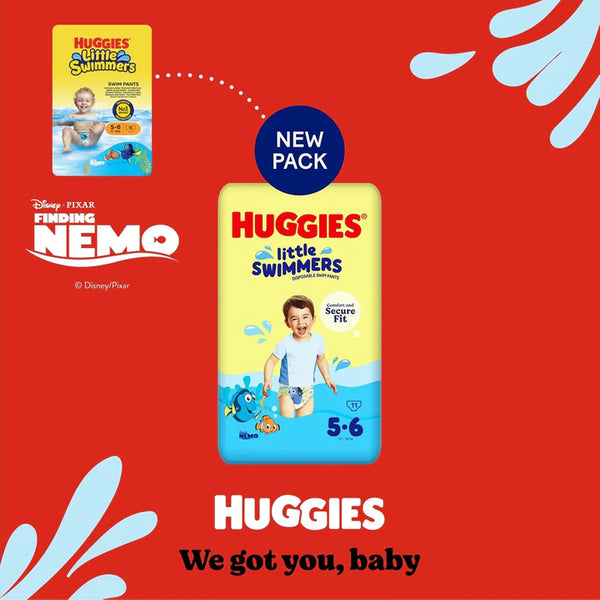 Huggies Little Swimmers Disposable Swim Nappies, 12 to 18 Kg, 11 Pants