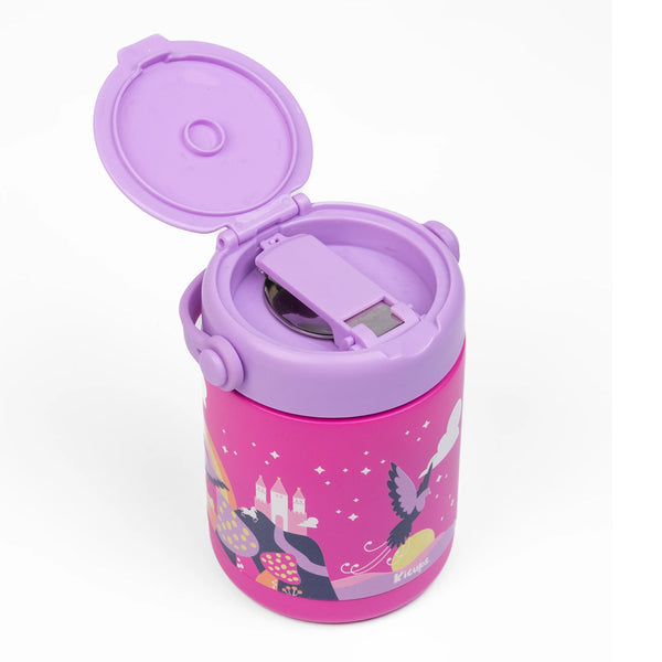 Kicups Joyful Jar Stainless Steel Insulated Food Jar 488ml - Whimsical Wonderland