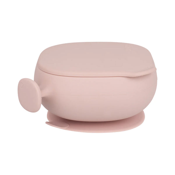 B.Box Silicone Bowl Plus Lid With Suction Base - Blush Pink