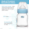 Chicco Well Being Glass Feeding Bottle for 0m+ 120ml Slow Flow - Blue