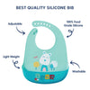 Hopop Easy Clean Crumb Food Catcher Silicone Bib - Dezine Kids