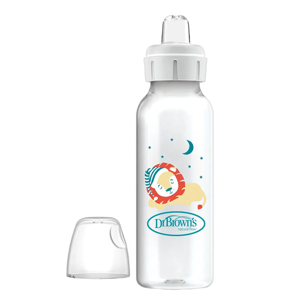 Dr.Browns Milestones Narrow Sippy Bottle (6m+) 8oz/250 ml - Lion - Dezine Kids