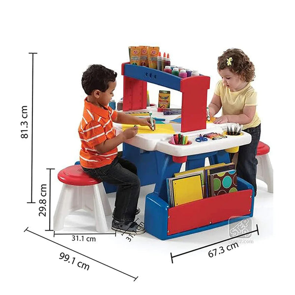 Step2 Creative Project Table with Stool Play & School Furniture for Kids