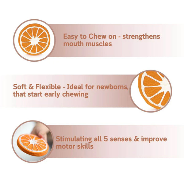 Oli & Carol Clementino the Orange Baby Teether
