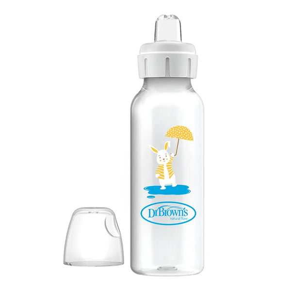 Dr.Browns Milestones Narrow Sippy Bottle (6m+) 8oz/250 ml - Bunny - Dezine Kids