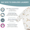 Bibado Short Sleeve Coverall Weaning Bib - Serengeti Spaghetti