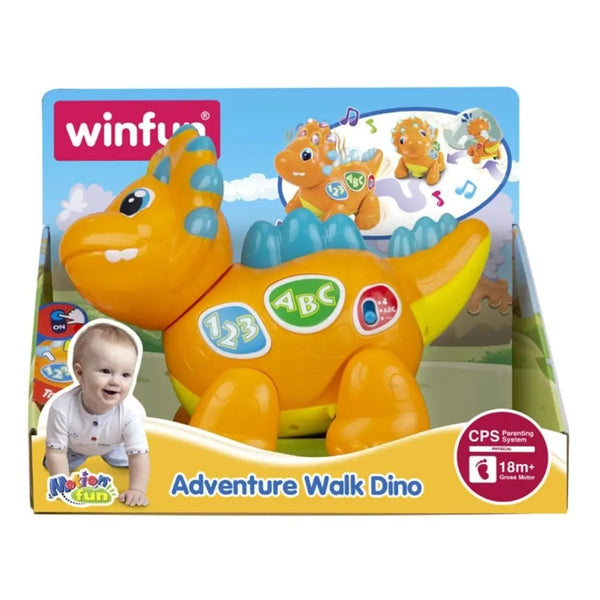 Winfun Adventure Walk Dino Bump & Go Walking Dinosaur Toy