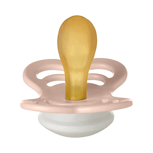 Bibs Supreme GLOW Pacifiers 2 Pack - Blush/Vanilla