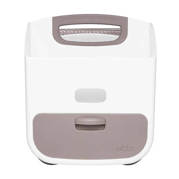 Ubbi Diaper Storage Caddy and Changing Mat - Taupe