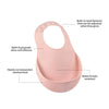 Beaba Silicone Bib - Pink - Dezine Kids