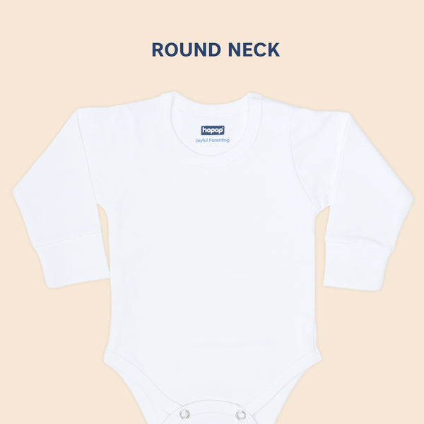Hopop Baby Cotton Round Neck Full Sleeve Romper Pack of 1