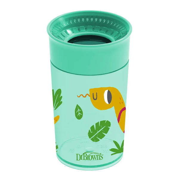 Dr.Browns Milestones Cheers360 Cup 10 oz/300 ml - Green - Dezine Kids
