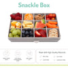 Melii Snackle Box, Food Jar 12 Compartments BPA Free - Grey