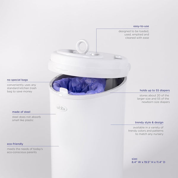 Ubbi Diaper Pail - Taupe