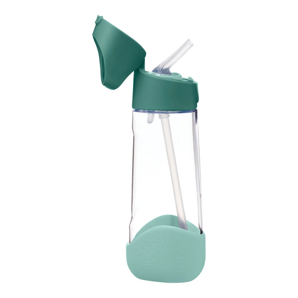 B.Box Tritan Straw Drink Bottle 600 ml - Emerald Forest Green