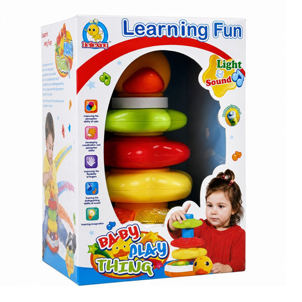 Five Star Baby Learning Fun Stacking Rings Toy with Light & Sound - Dezine Kids