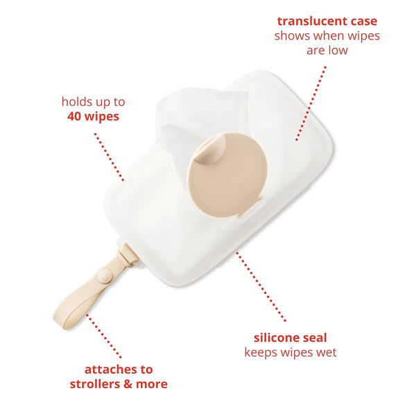 Skip Hop Grab & Go Snug Seal Wipes Case - Oat