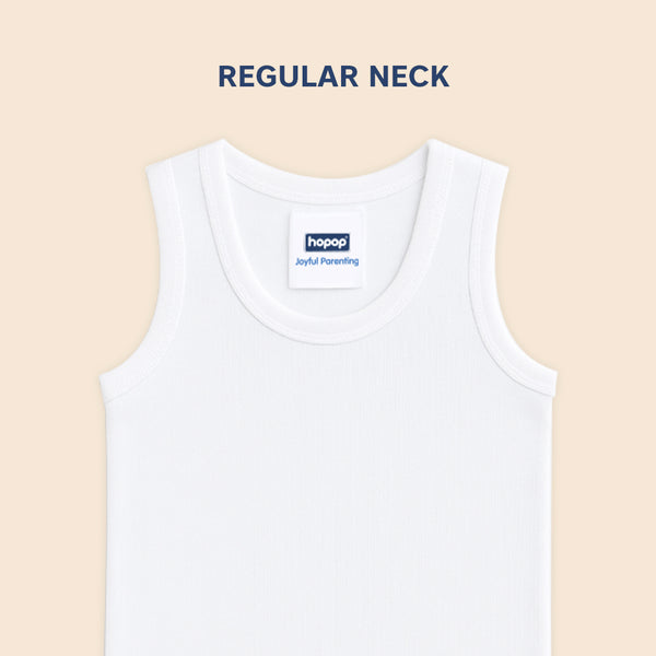 Hopop Baby Round Neck Sleeveless Cotton Vest Pack of 1