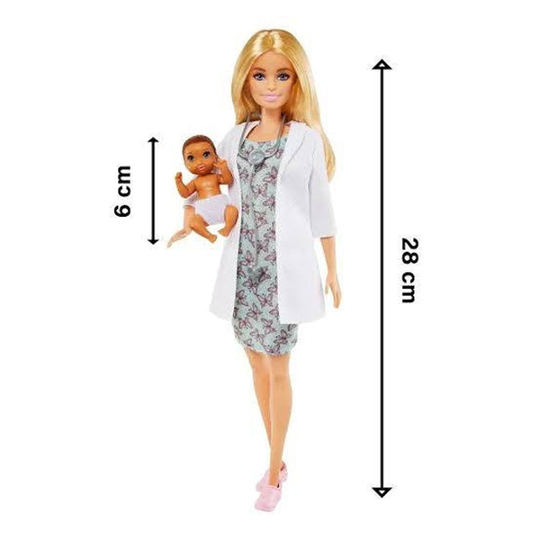 Barbie Baby Doctor Playset with 12 Inch Blonde Doll