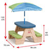 Step2 Sit & Play Picnic Table with Umbrella