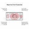 EzPz First Foods Set 100% Food Grade Silicone Baby & Toddler Suction Bowl with Built In Placemat - Blush - Dezine Kids