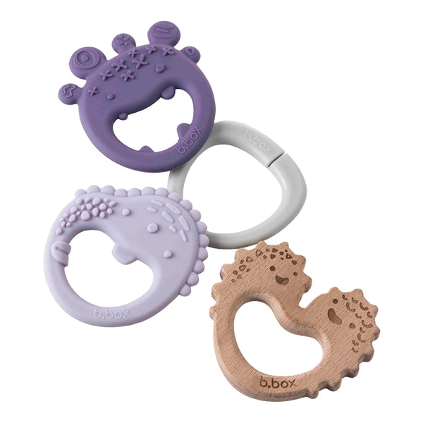 B.Box Trio Teether - Peony