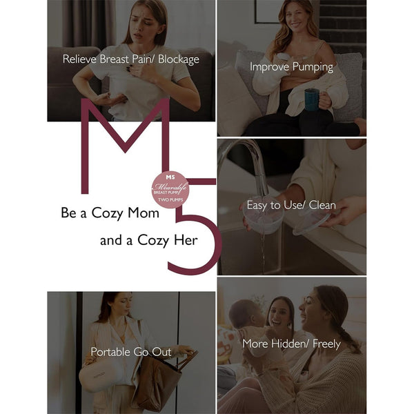 Momcozy M5 Wearable Single Electric Breast Pump