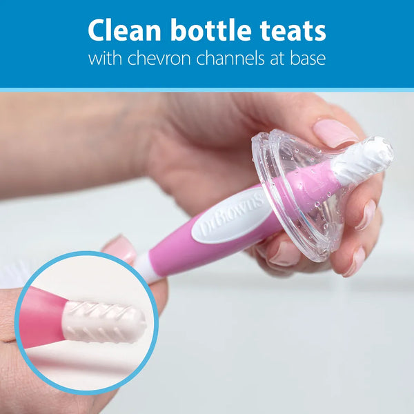 Dr.Browns Baby Bottle Brush - Pink - Dezine Kids