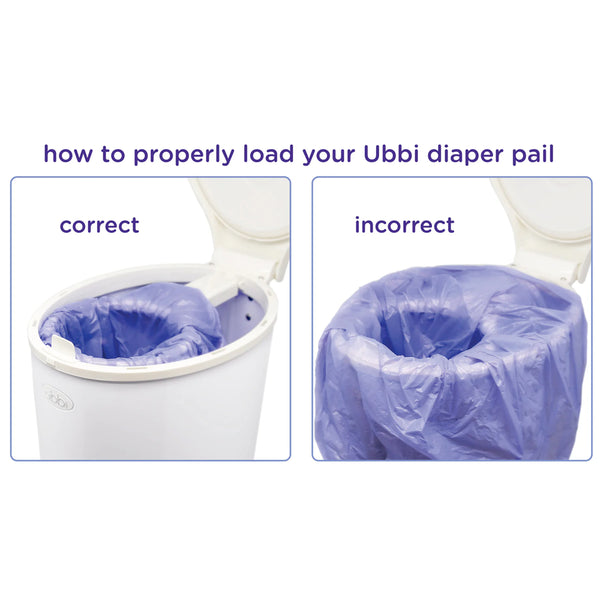 Ubbi Disposable Diaper Pail Plastic Bags - Pack of 25