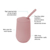 EzPz Happy Cup + Straw Training System for Toddlers - Blush - Dezine Kids
