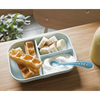 Beaba Silicone 2 Piece Baby Meal Set, Non-Slip, Unbreakable, Easy to Clean, BPA-Free Baby Feeding Set - Blue