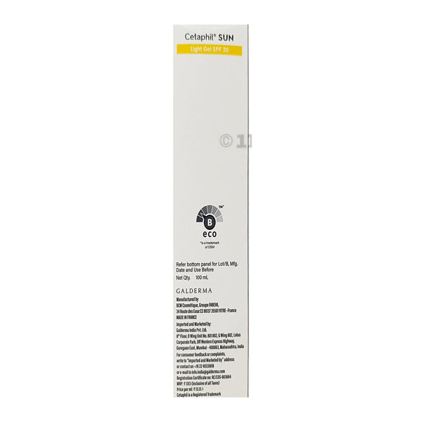 Cetaphil Sun Light High Protection Sunscreen Gel with SPF 30 - 100ml