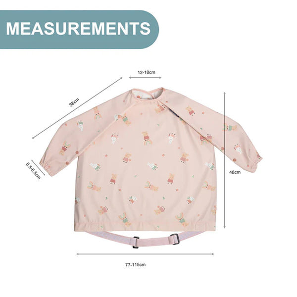 Bibado Long Sleeve Coverall Weaning Bib - Peppa Pig Pink