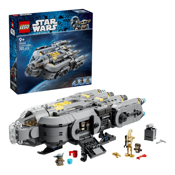 Lego Star Wars: The Mandalorian and Grogu Anzellan Starship Toy Building Set - Dezine Kids