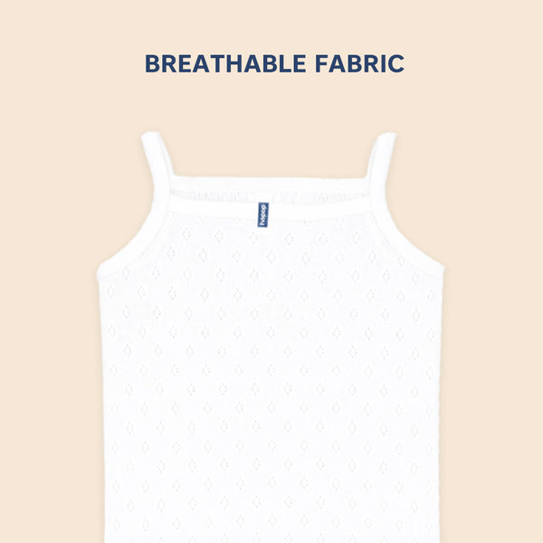 Hopop Baby Girls Sleeveless Cotton Camisole Vest Pack of 1